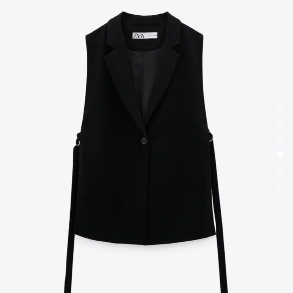 Zara blazer vest with slits